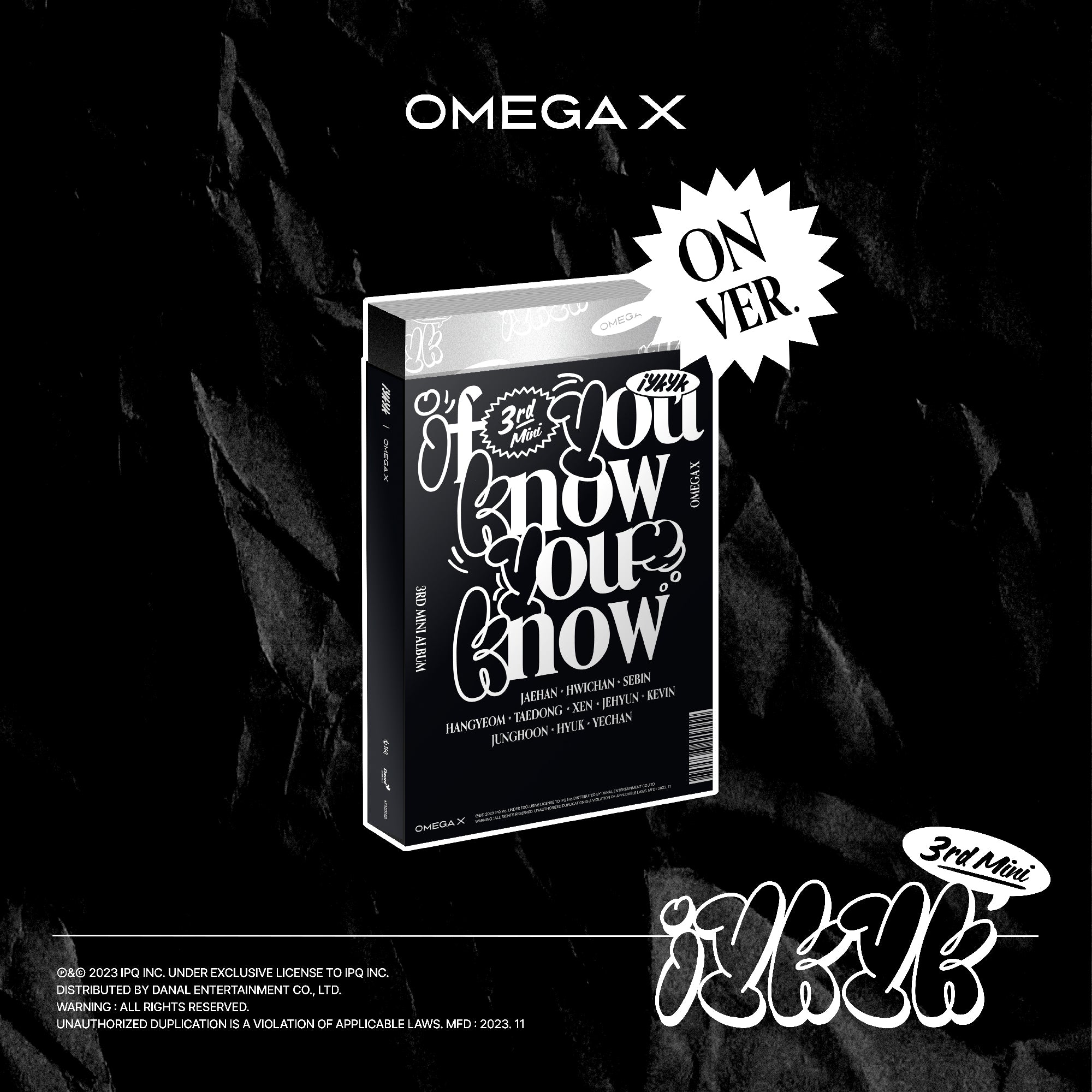 [Signed] OMEGA X - 3rd MINI ALBUM : iykyk (Random)