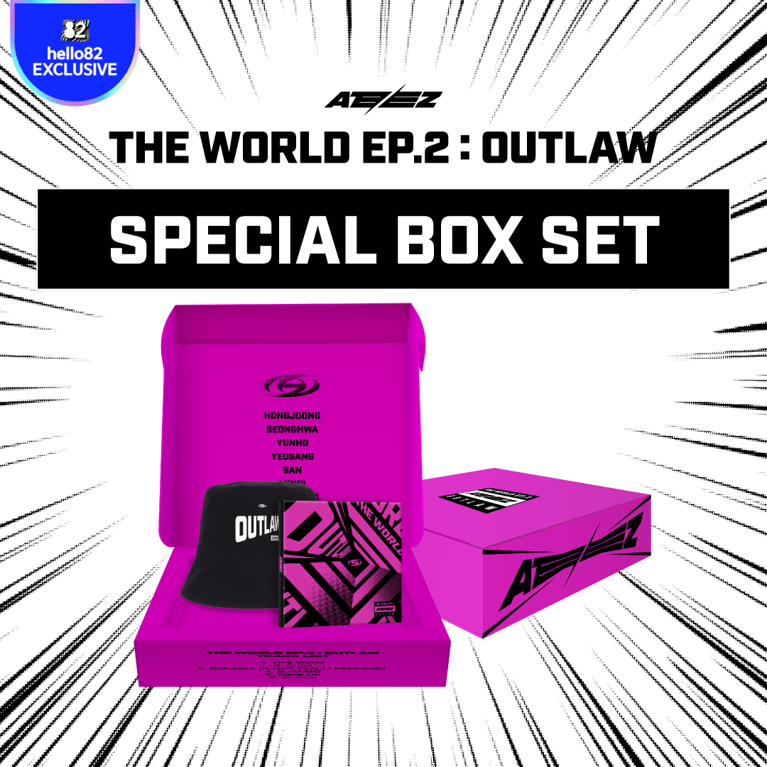 ATEEZ - THE WORLD EP.2 : OUTLAW (Special Box Set) - hello82 Exclusive